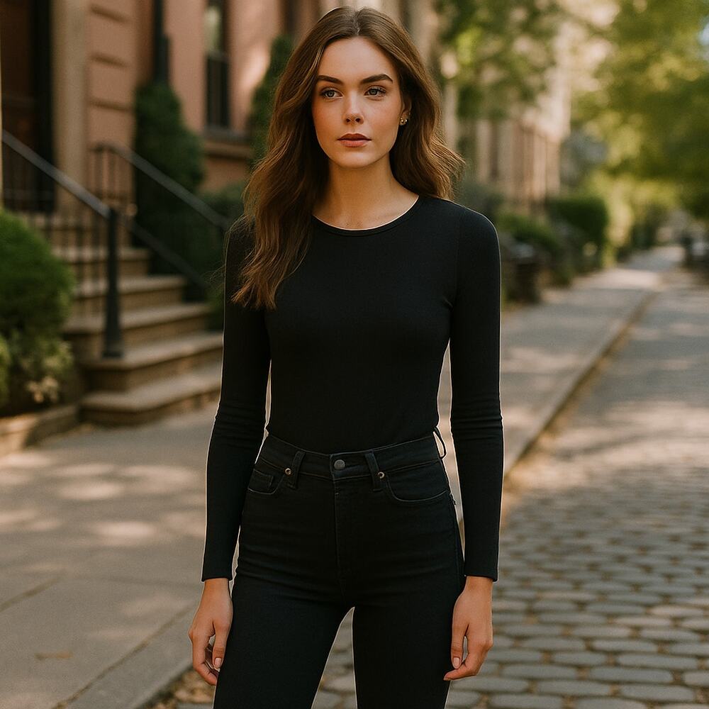 AGOLDE Sophie Luxe High Rise Skinny Jeans Black Size 26